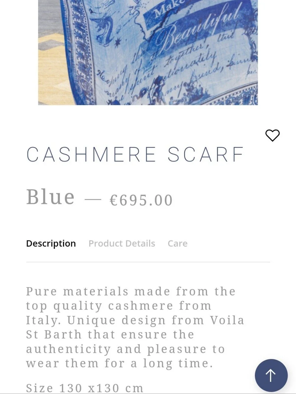 Voila St Barth Cashmere‎ Scarf